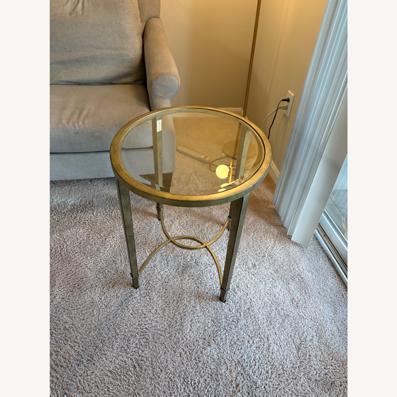 Raymour & Flanigan Copia Glass Oval Side Tables - image-1