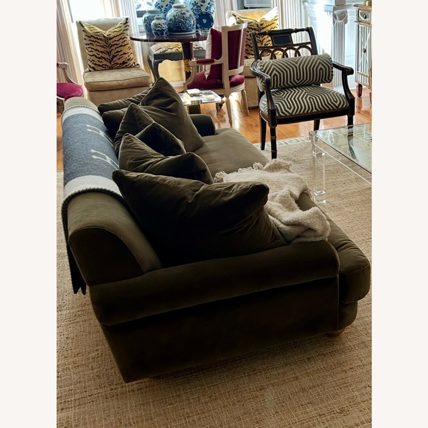 Jonathan Adler Velvet 3+ Seater Sofa - image-7