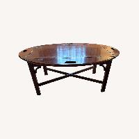Vintage/Antique Dark Brown Wood Coffee Table