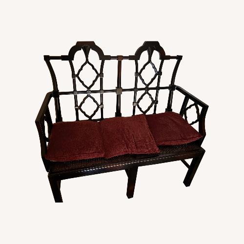 Used Johnson Brothers English Chippendale Black Bench for sale on AptDeco