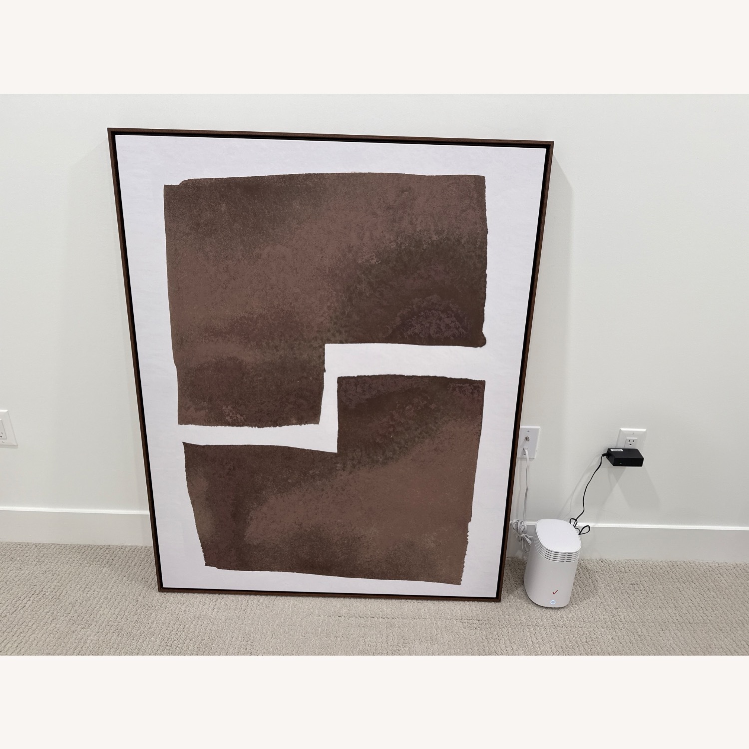 Crate & Barrel Dark Brown Wall Art - image-2