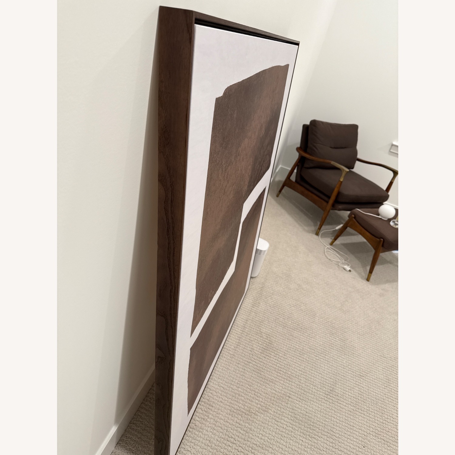 Crate & Barrel Dark Brown Wall Art - image-3