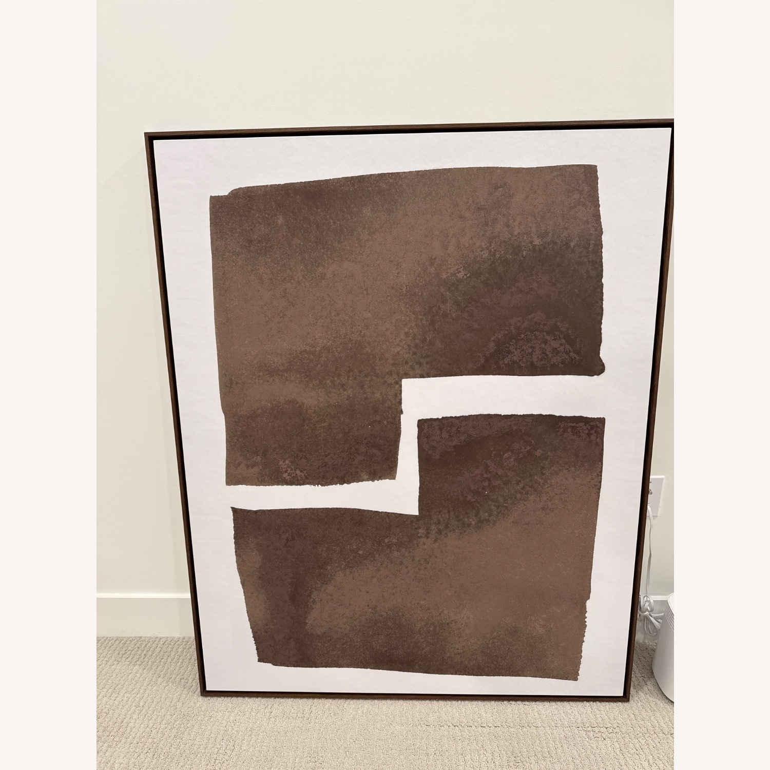 Crate & Barrel Dark Brown Wall Art - image-1