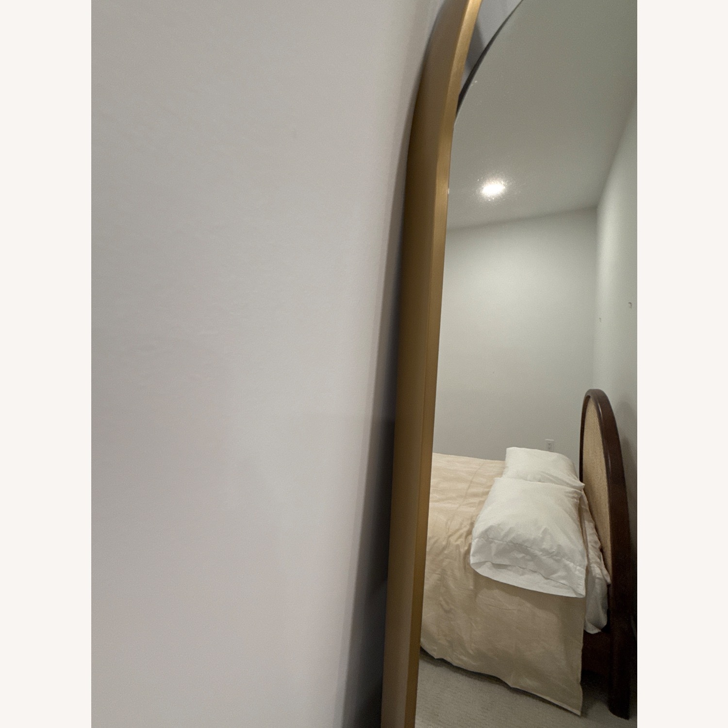 Crate & Barrel Brass Wall Mirror - image-3