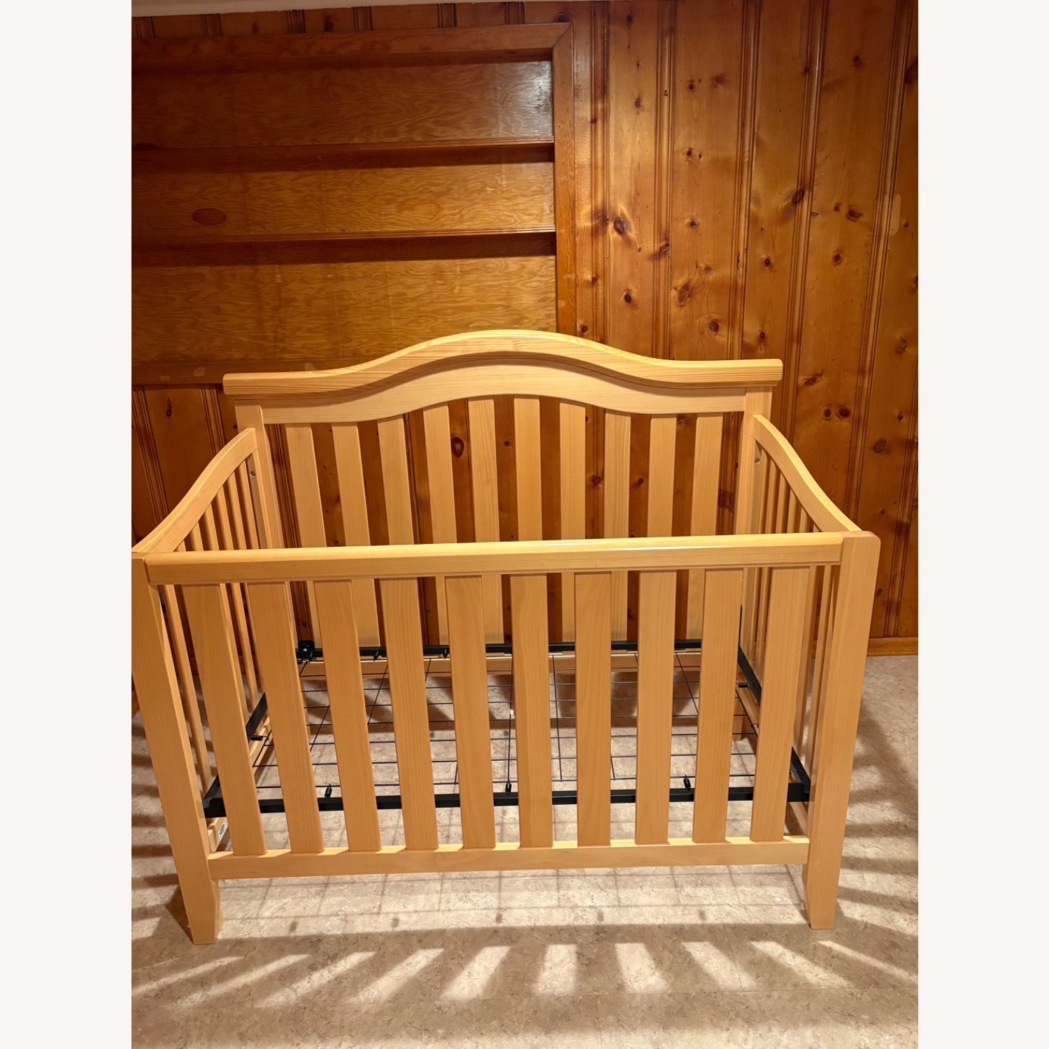 Natural Wood Crib - image-1