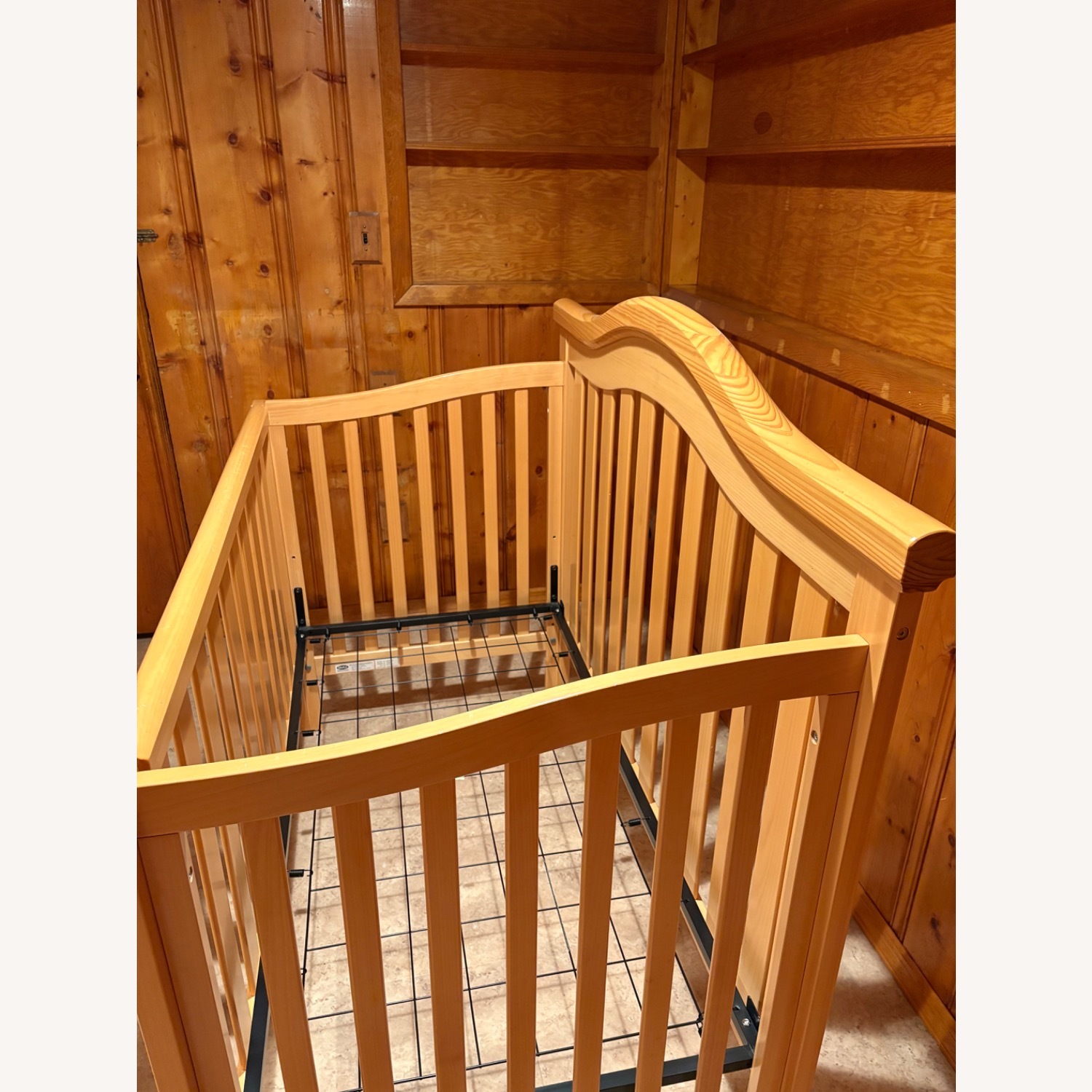 Natural Wood Crib - image-3