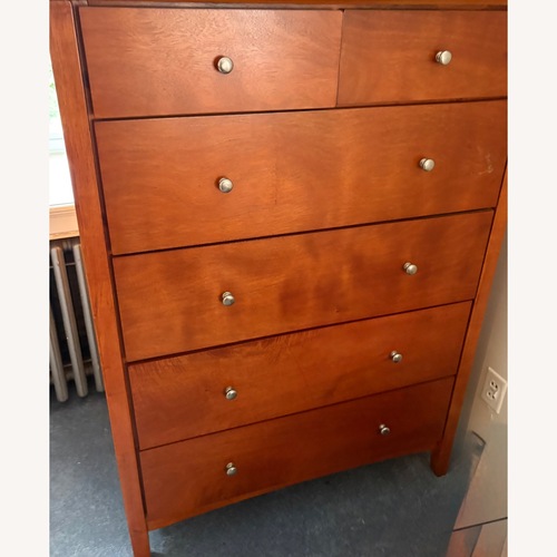 Used Raymour & Flanigan Light Brown Dresser for sale on AptDeco