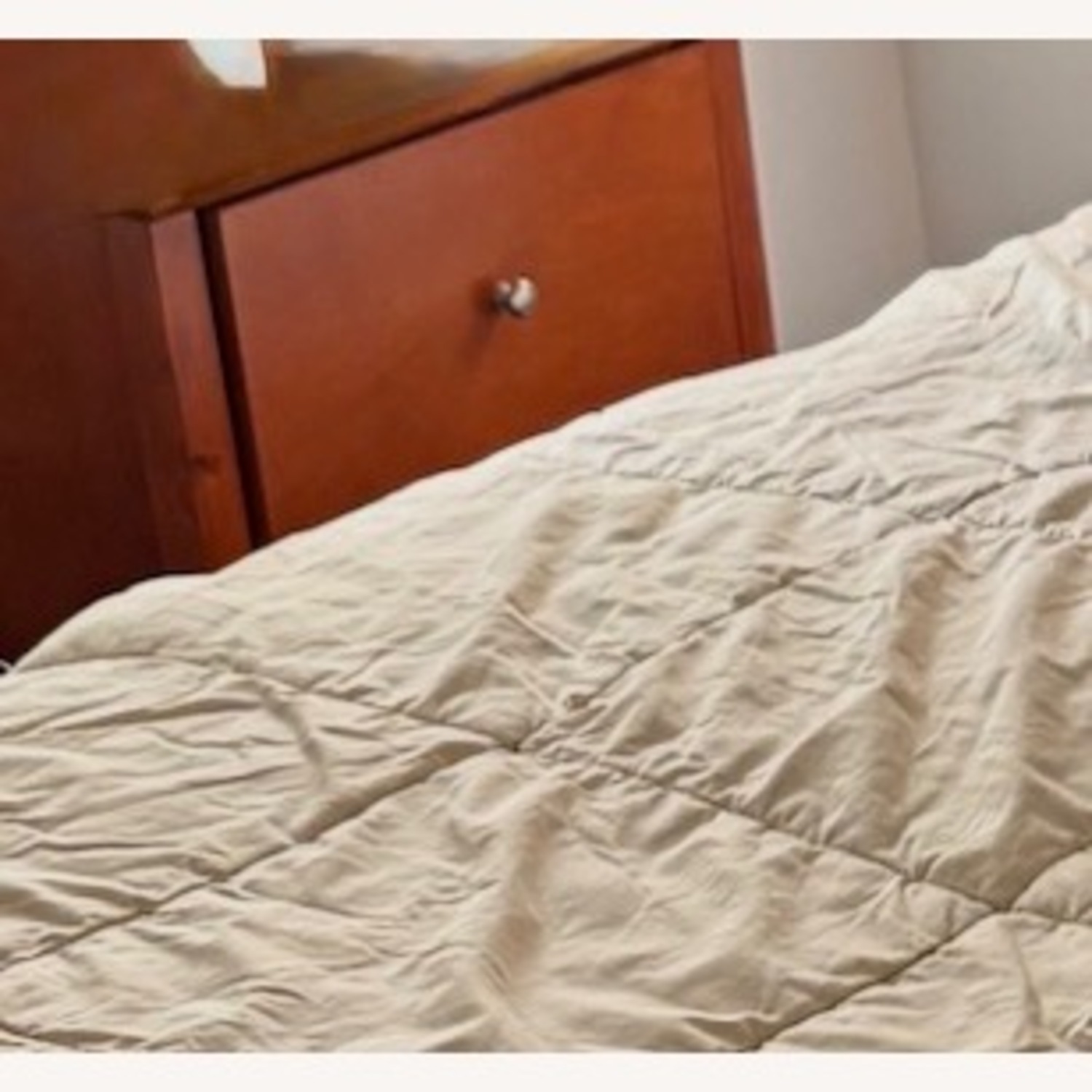 Raymour & Flanigan Light Brown Queen Bed - image-3