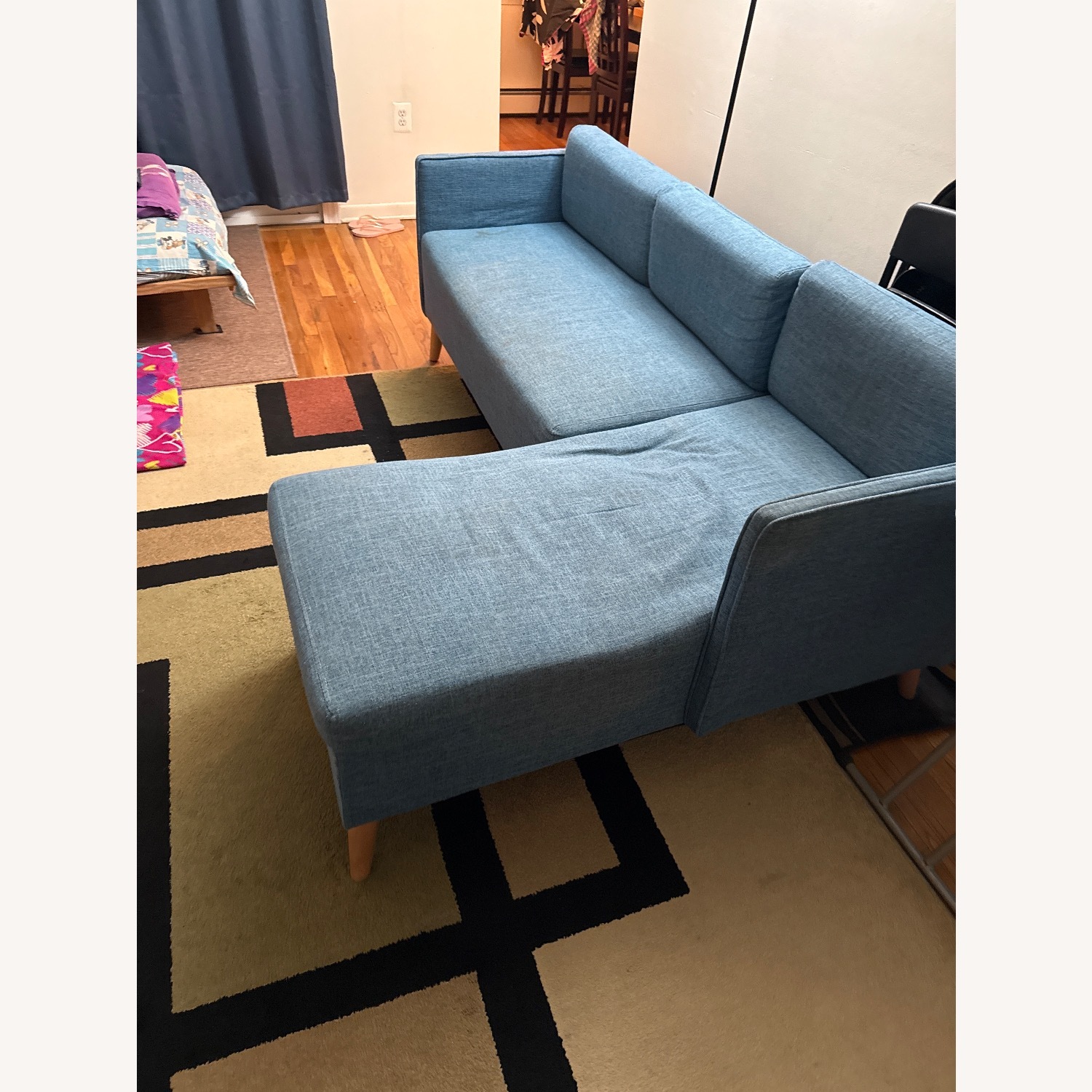 Blue 2 Piece Sectional - image-3