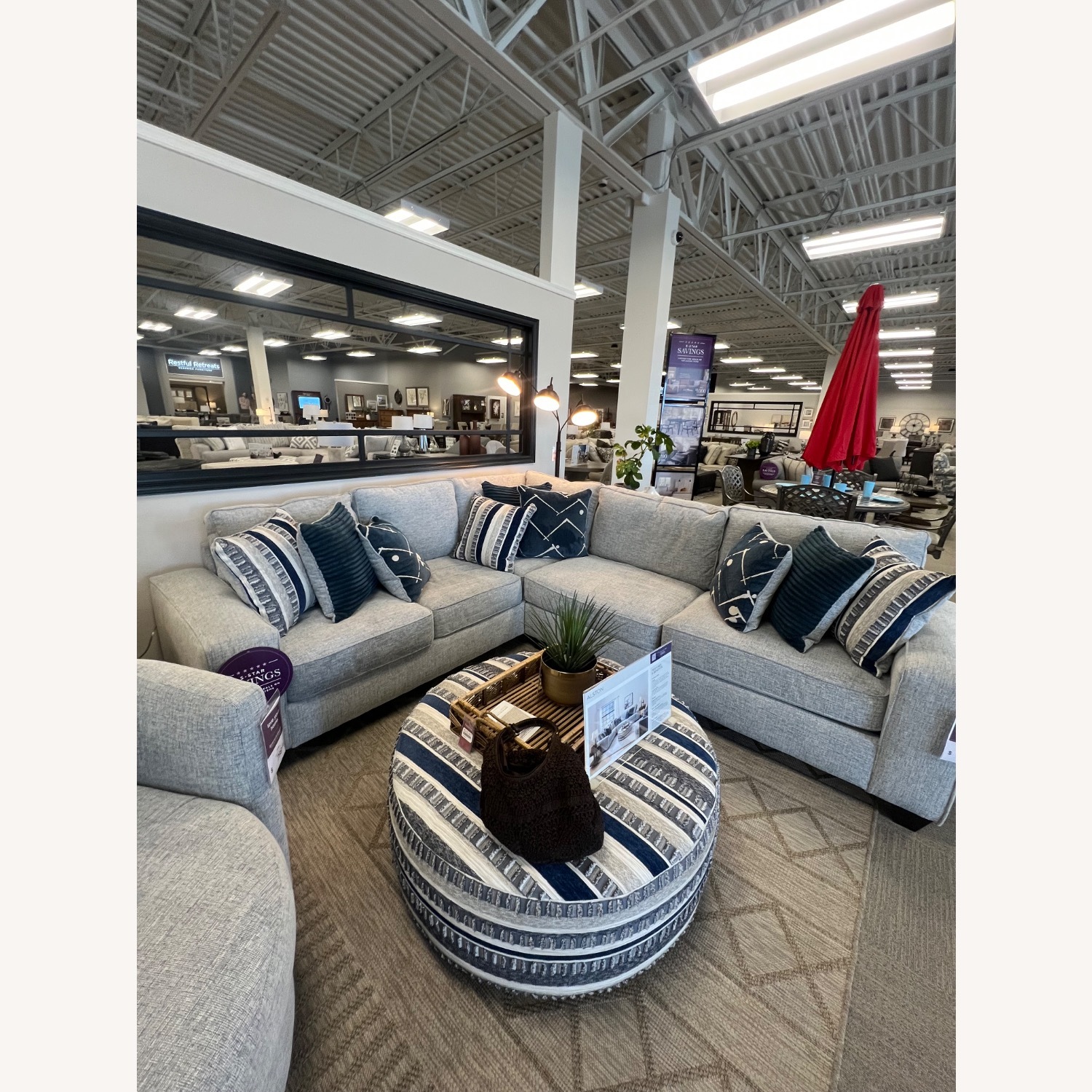 Raymour & Flanigan Alston Light Gray 3+ Piece Sectional - image-1