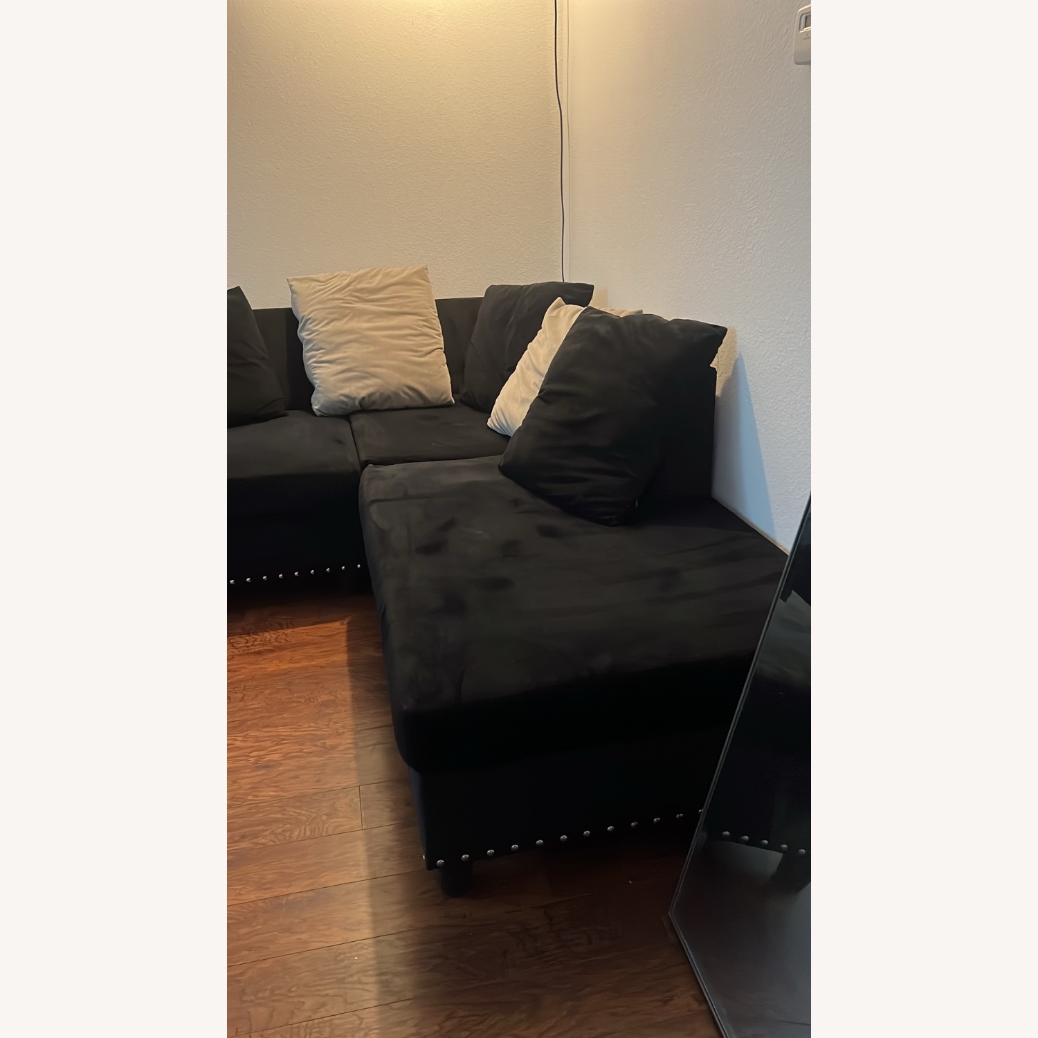 Black 2 Piece Sectional - image-5