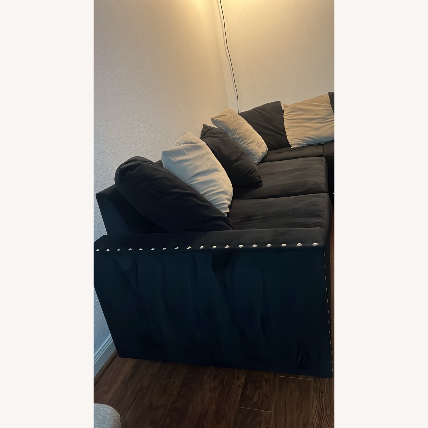 Black 2 Piece Sectional - image-3