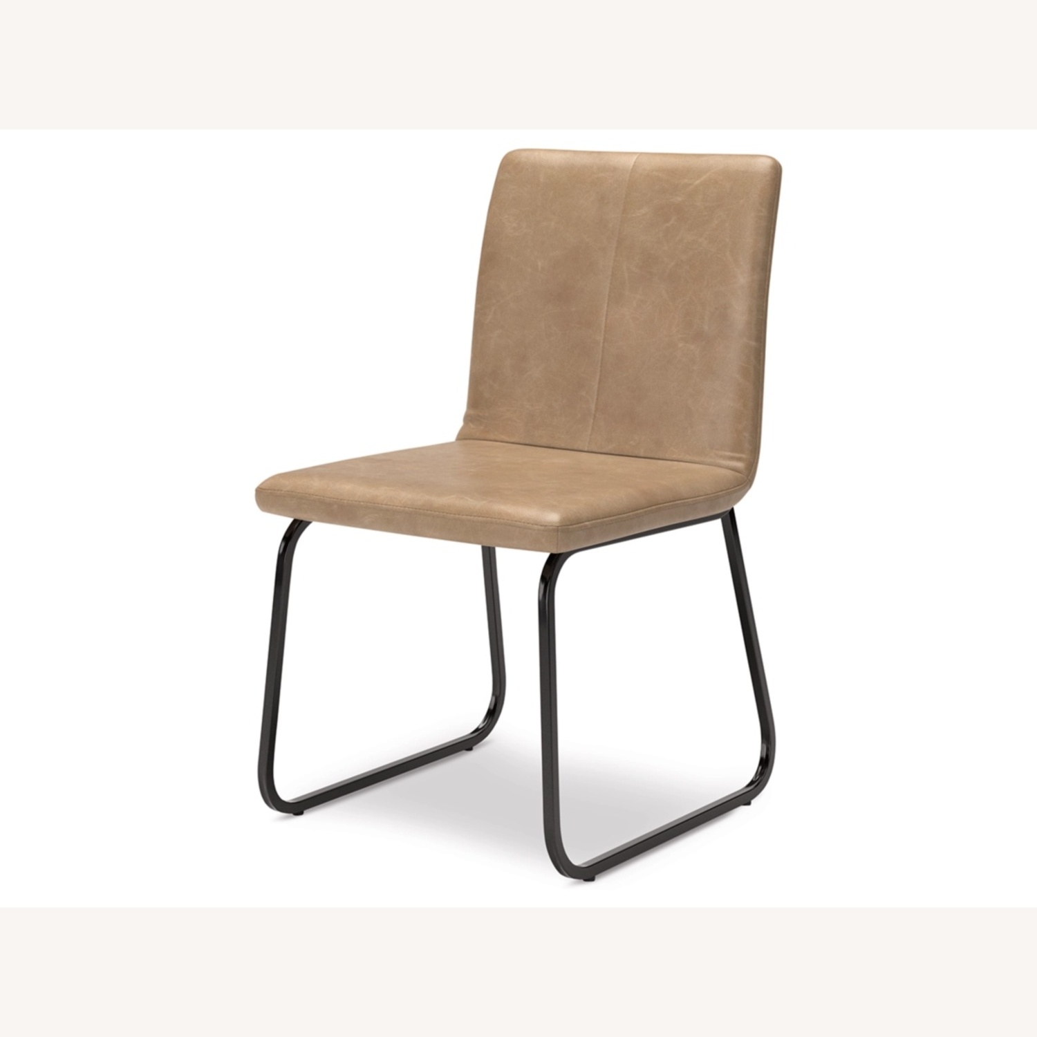 Ashley Light Brown Leather Dining Chairs - image-6