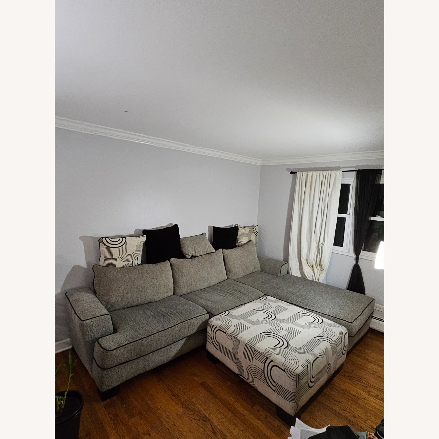 Bob's Discount Furniture Fabric 2 Piece Sectional - image-1