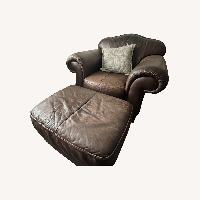 Dark Brown Leather Armchair