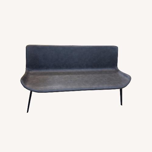 Used Arhaus Gage Faux Leather Dining Bench for sale on AptDeco