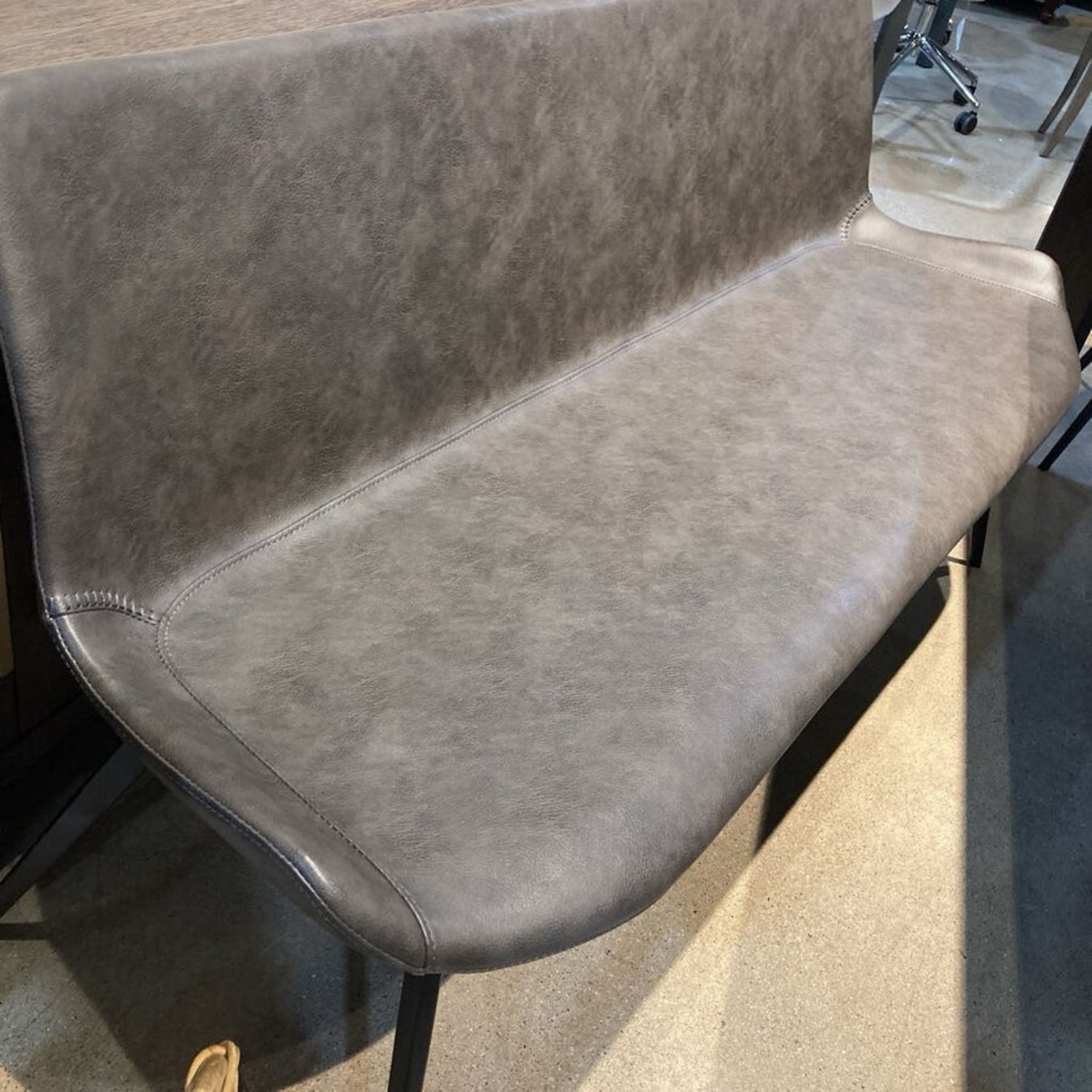 Arhaus Gage Faux Leather Dining Bench - image-6