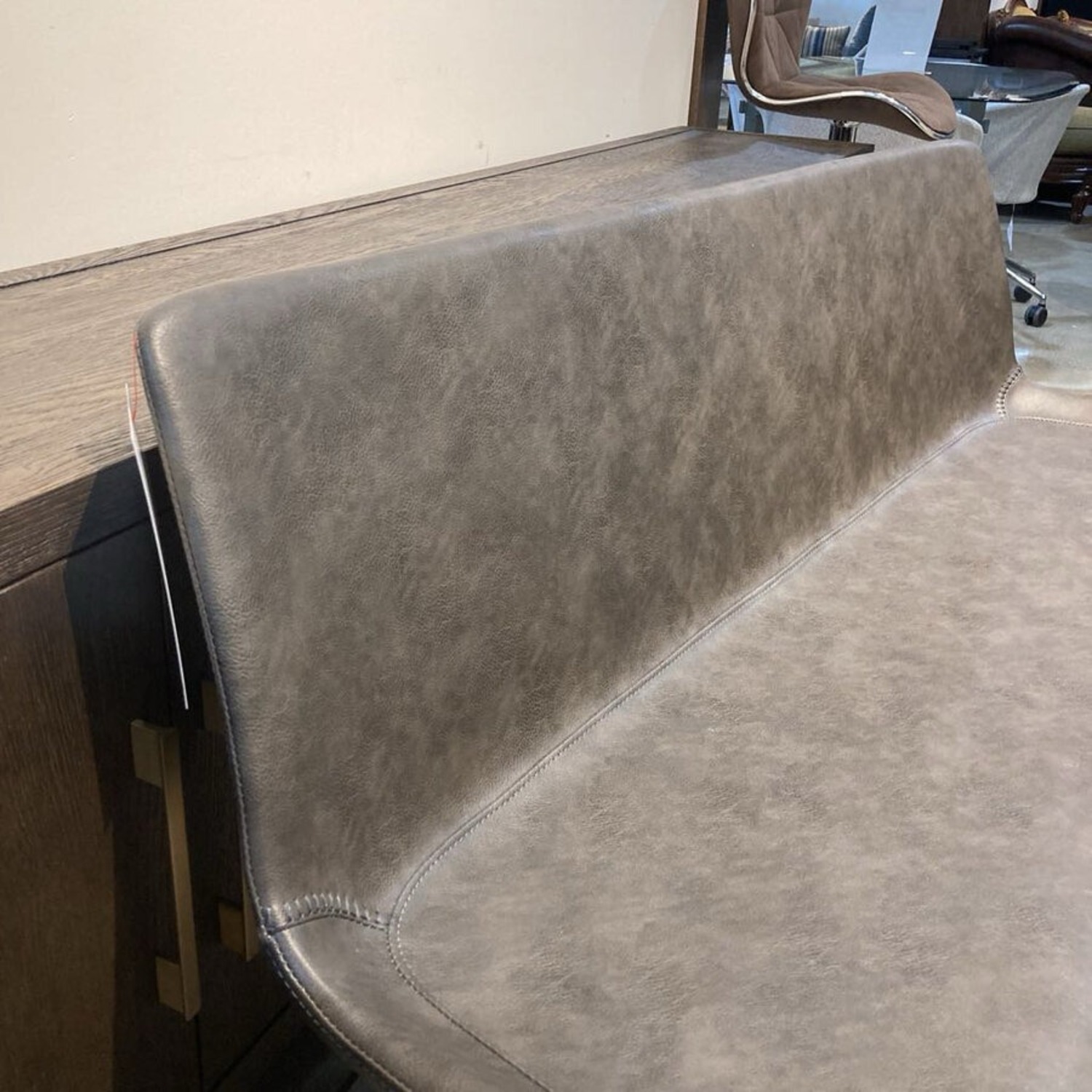 Arhaus Gage Faux Leather Dining Bench - image-5