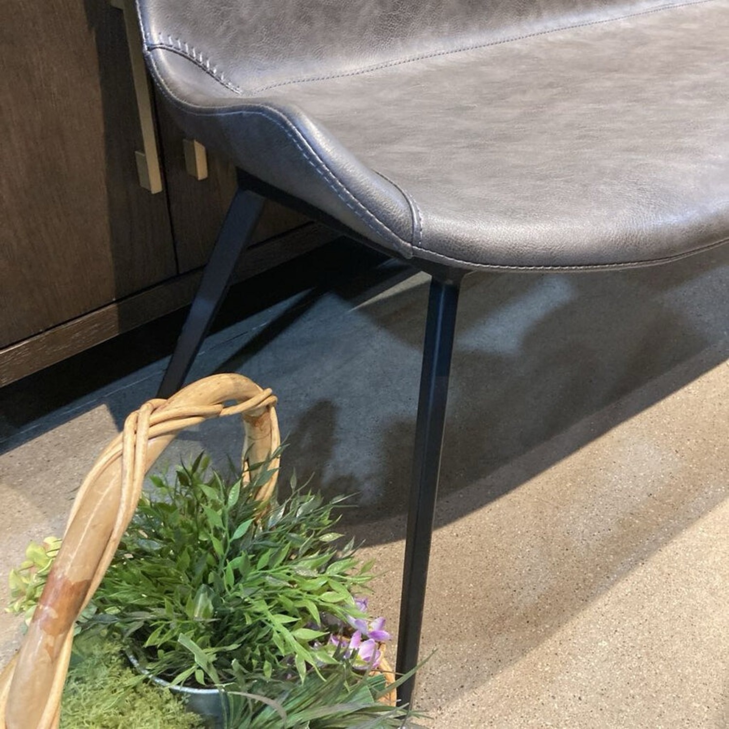 Arhaus Gage Faux Leather Dining Bench - image-8