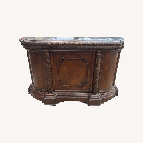 Used Ashley Furniture Wooden Bar Stand  for sale on AptDeco