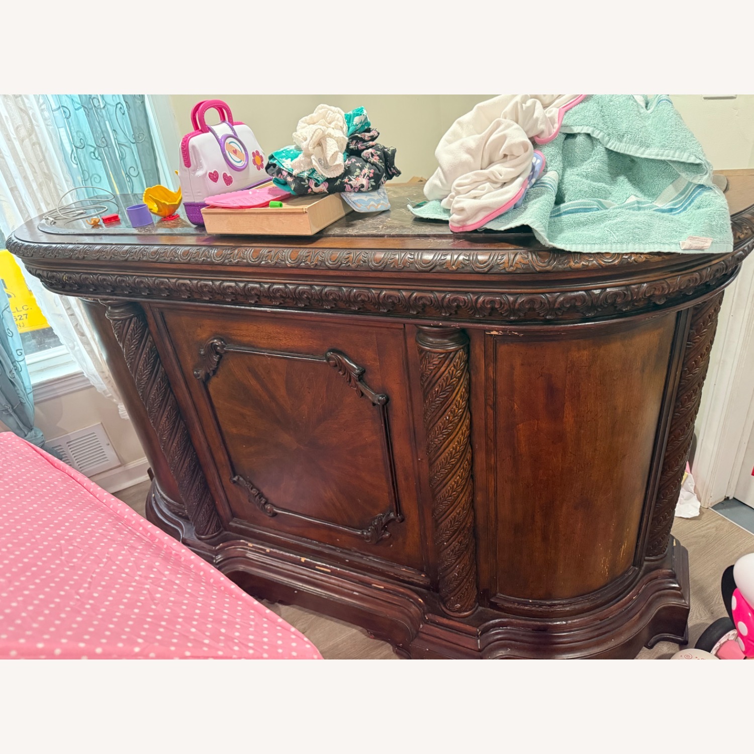 Ashley Furniture Wooden Bar Stand  - image-1