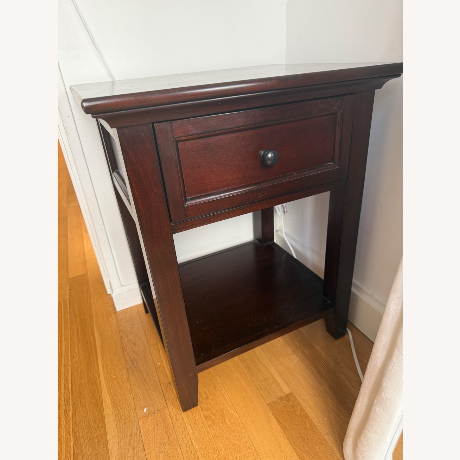 Pottery Barn Hudson Dark Brown Side Table - image-2