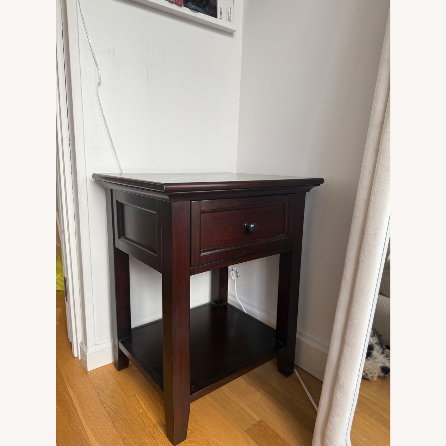 Pottery Barn Hudson Dark Brown Side Table - image-1