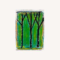 Vintage Abstract Oil Pastel by Paul Rinaldi