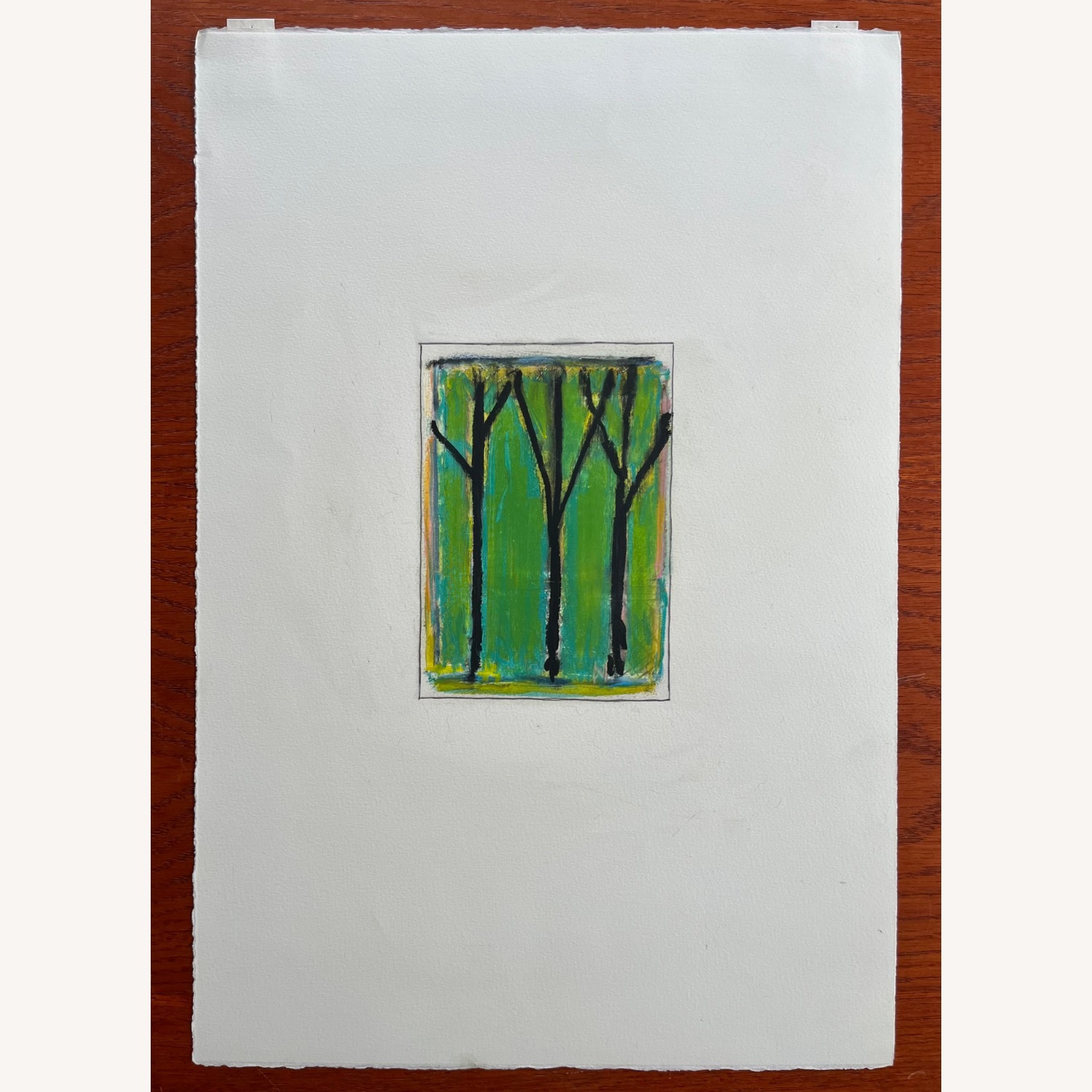Vintage Abstract Oil Pastel by Paul Rinaldi - image-3