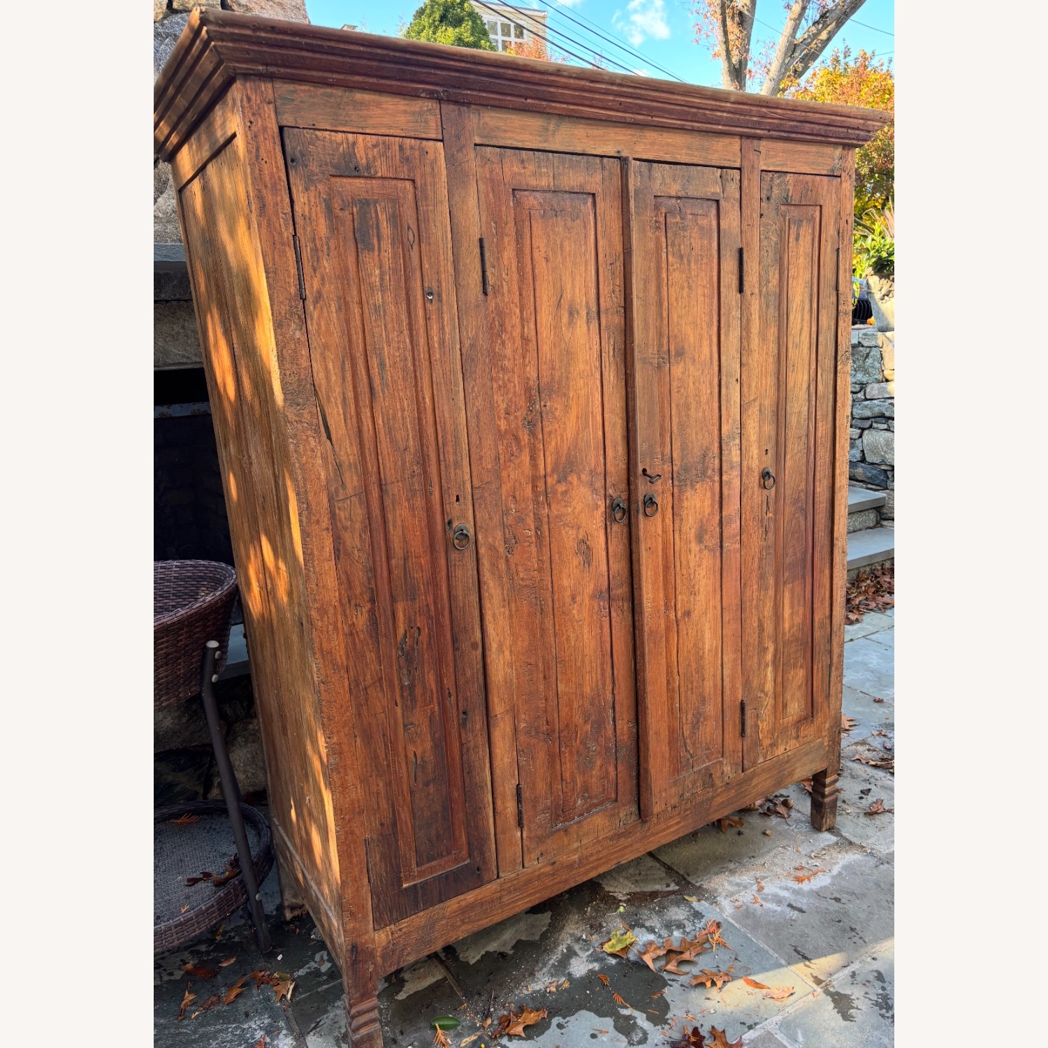 Vintage/Antique Finds Wood Armoire - image-1