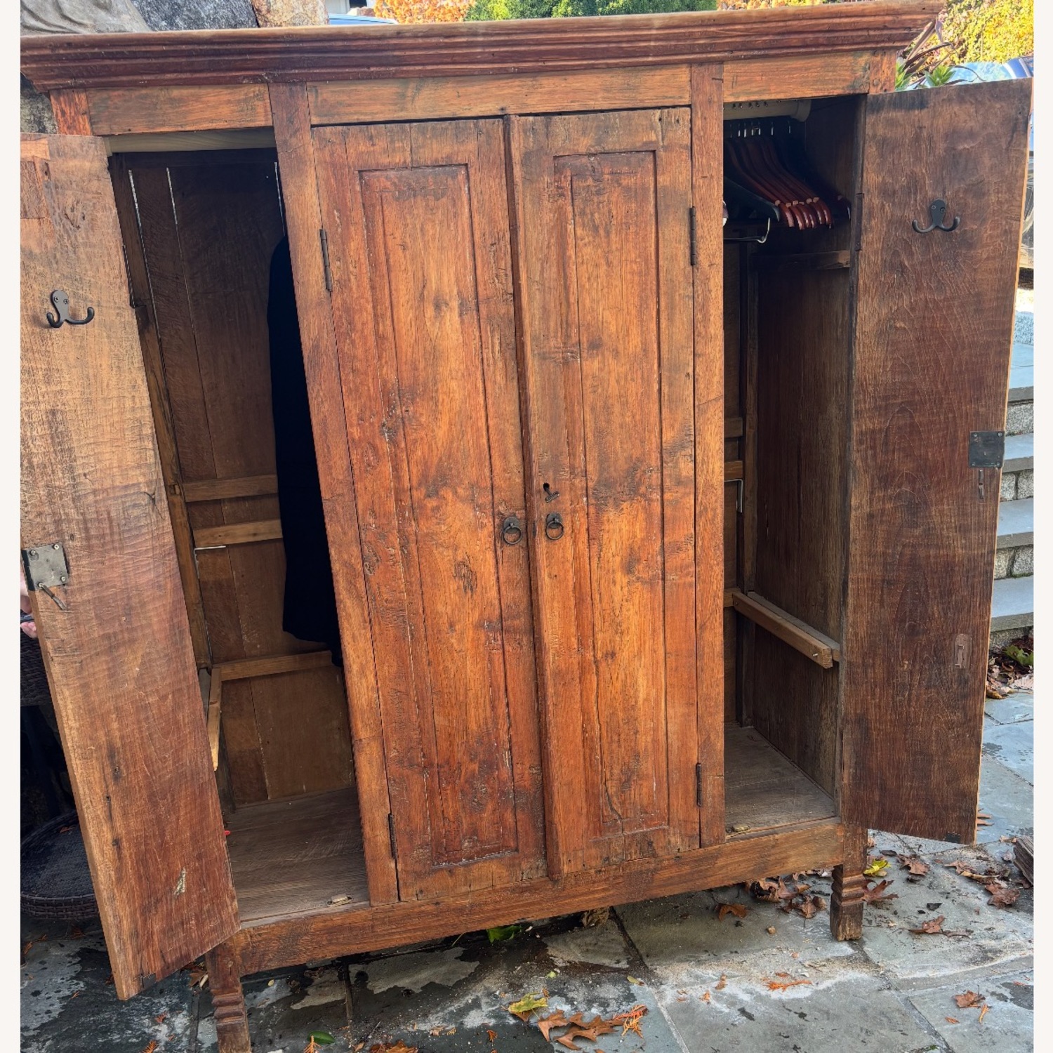 Vintage/Antique Finds Wood Armoire - image-2