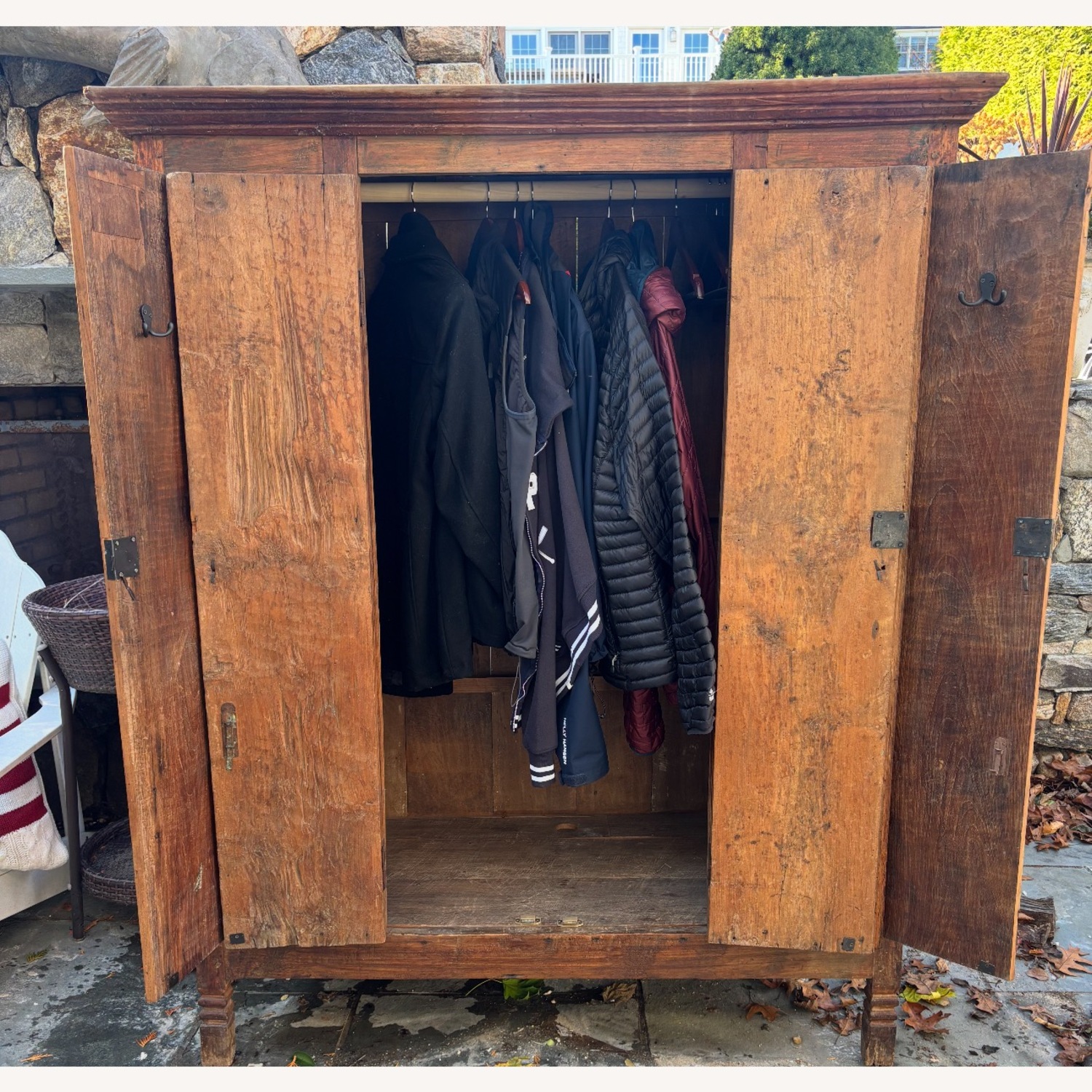 Vintage/Antique Finds Wood Armoire - image-4