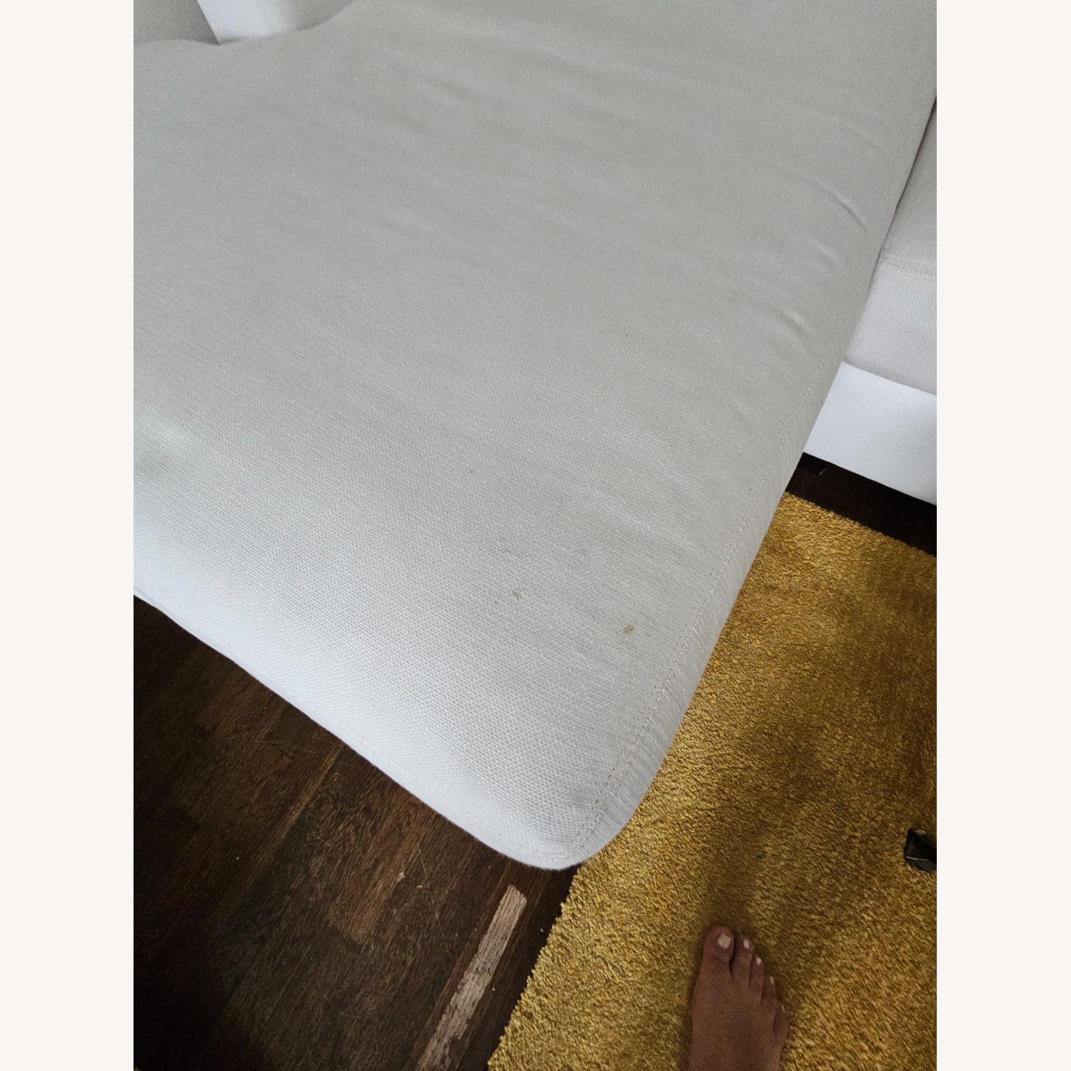 Pottery Barn White Linen 3+ Piece Sectional - image-4