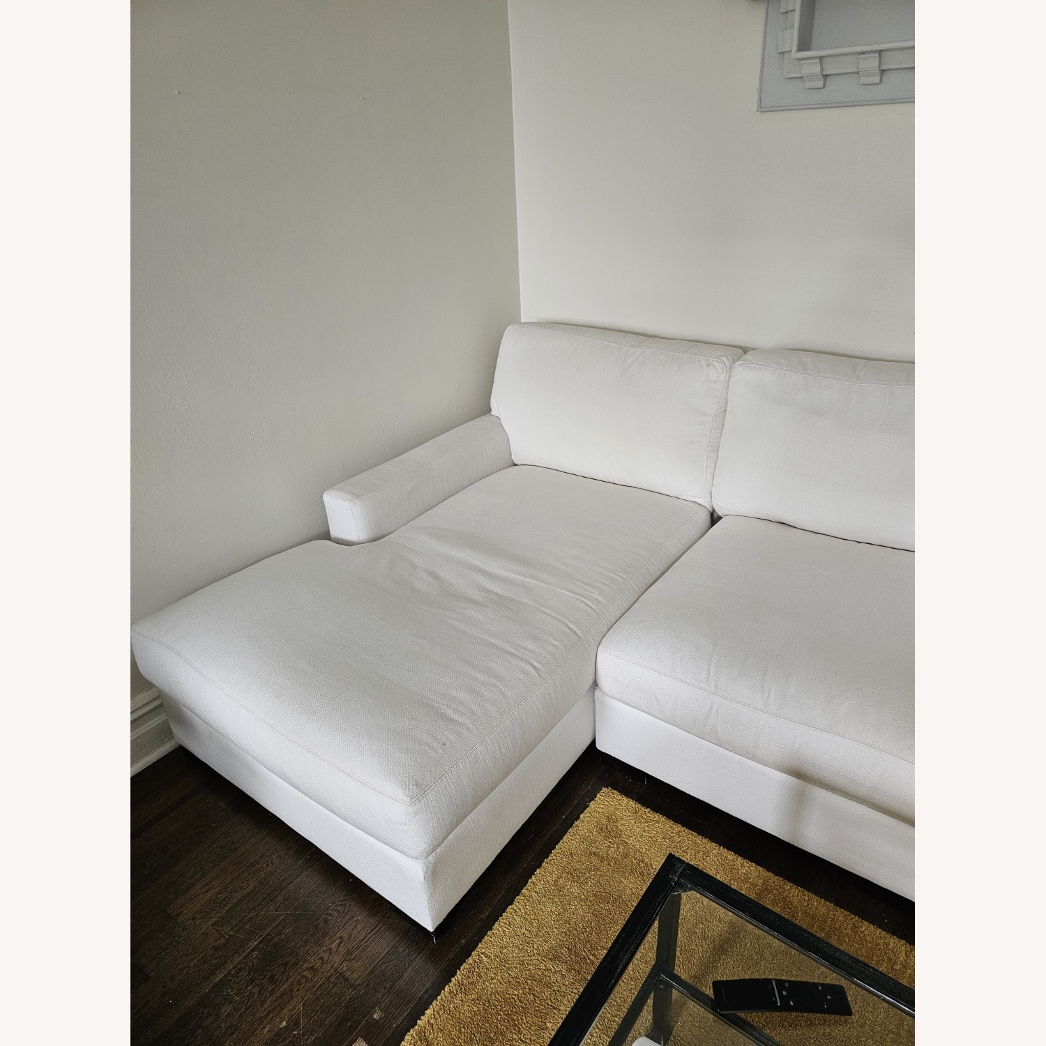 Pottery Barn White Linen 3+ Piece Sectional - image-3