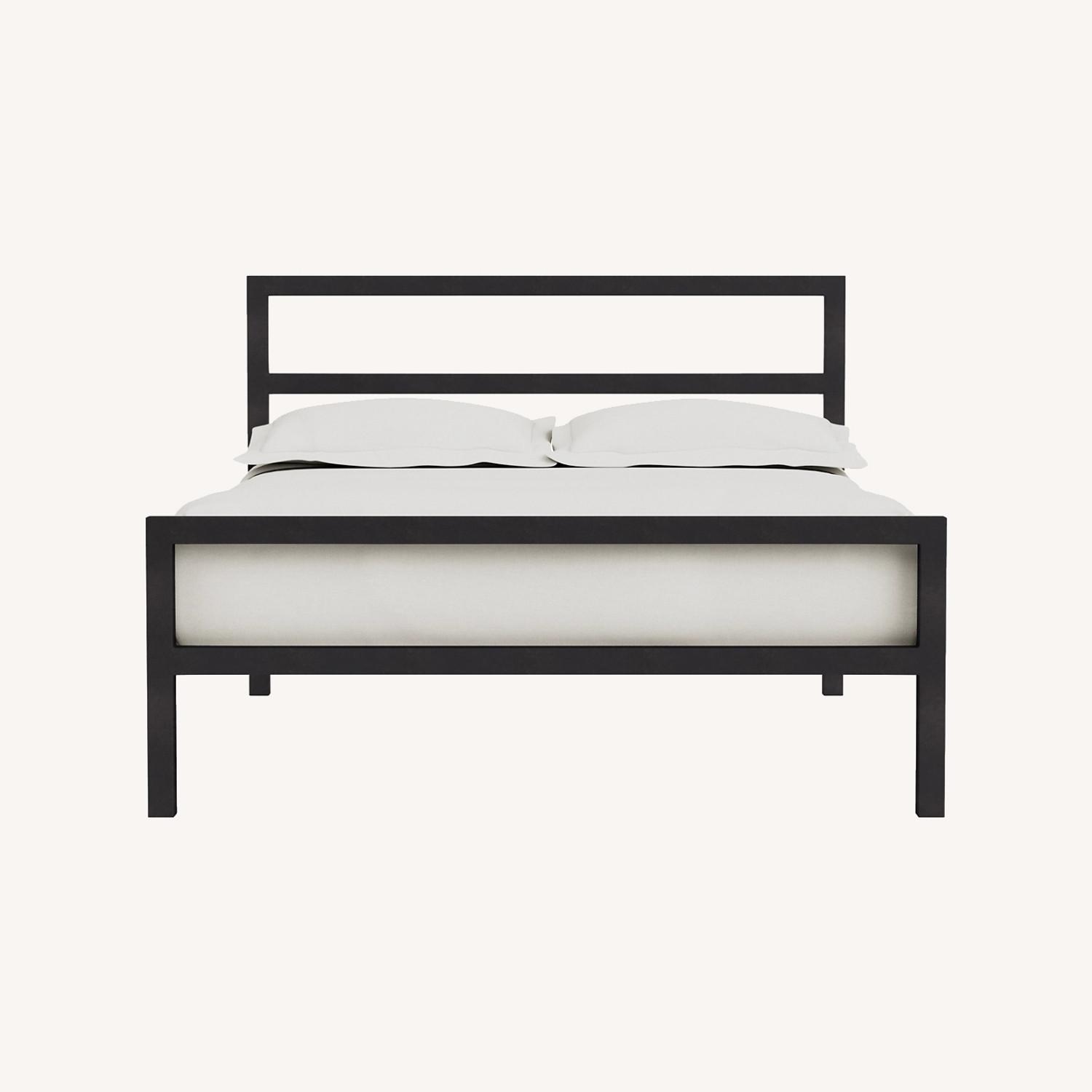 Room & Board Parson Black Metal Queen Bed - image-0