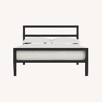 Room & Board Parson Black Metal Queen Bed