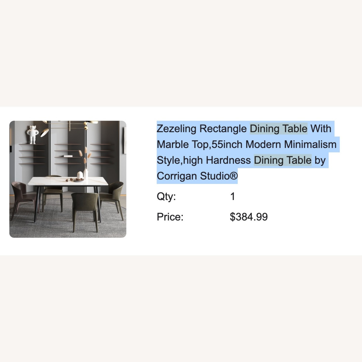 Wayfair White Glass Dining Table - image-1