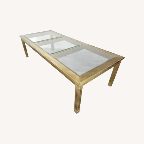 Used Regency Mastercraft Brass Dining Table for sale on AptDeco