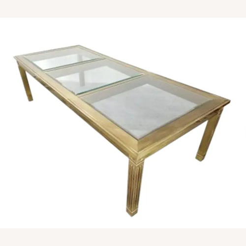 Used Regency Mastercraft Brass Dining Table for sale on AptDeco