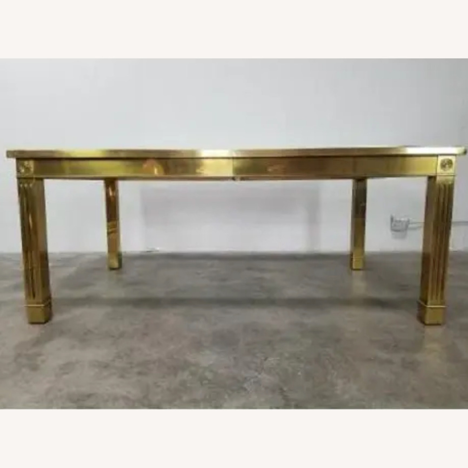 Regency Mastercraft Brass Dining Table - image-6
