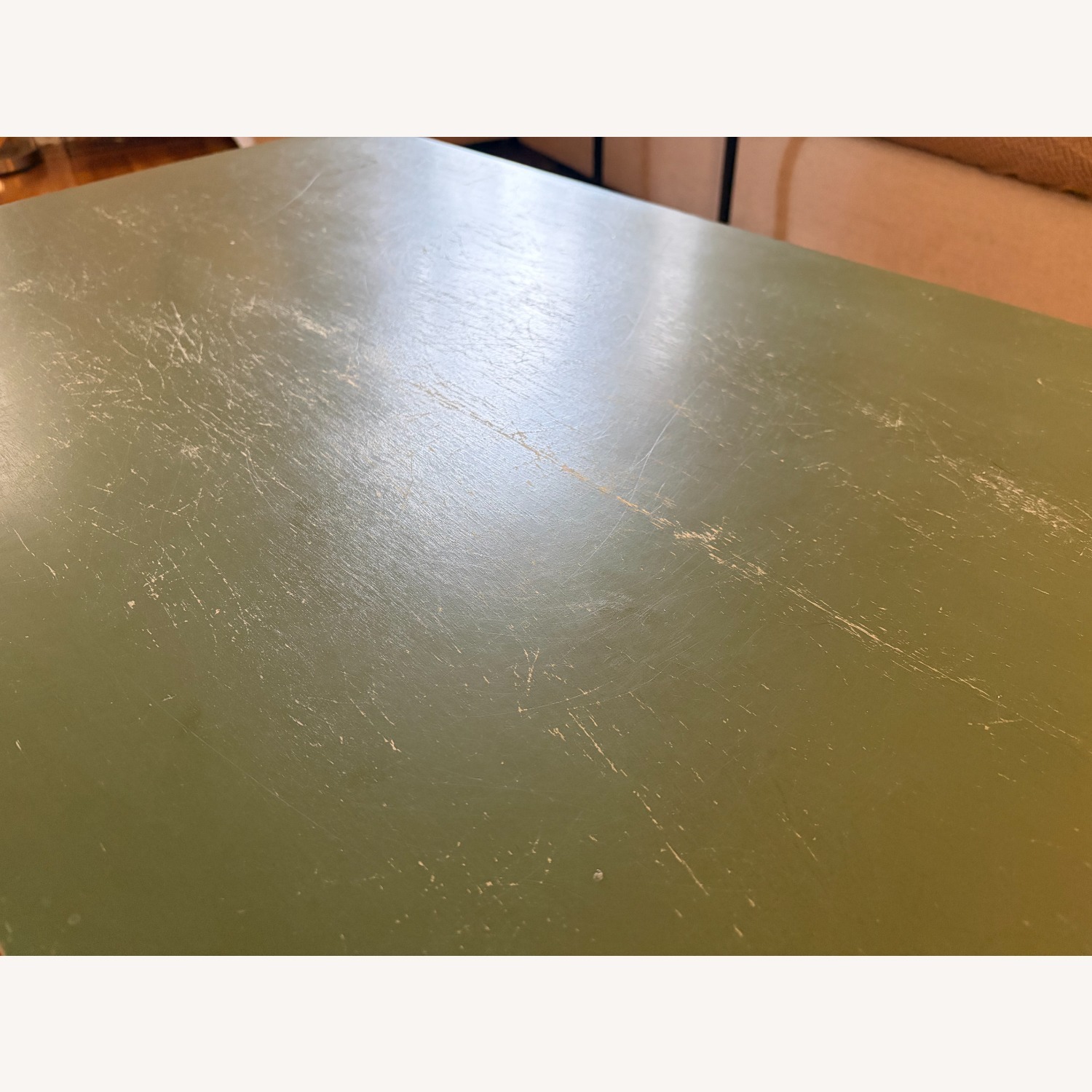 Pottery Barn Green Wood Coffee Table - image-3