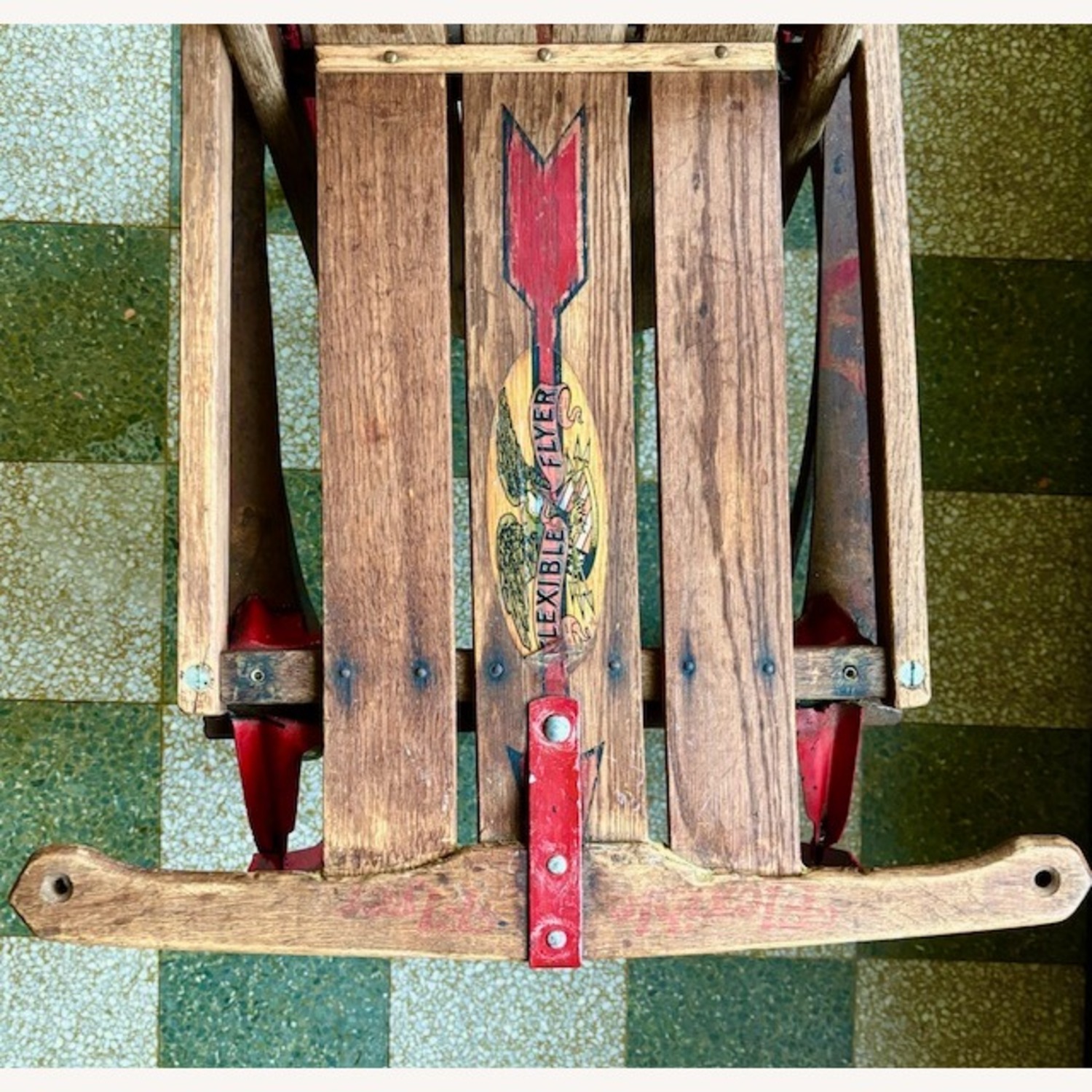 Dark Brown Wood Accent Chair - image-4