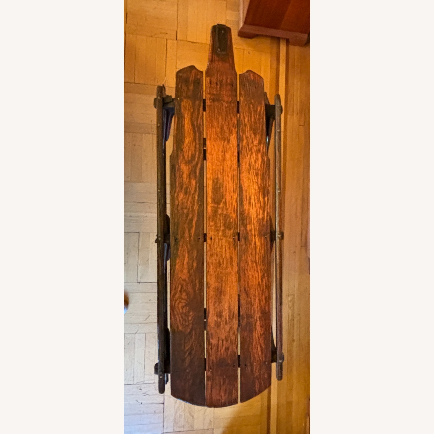 Dark Brown Wood Side Table - image-4