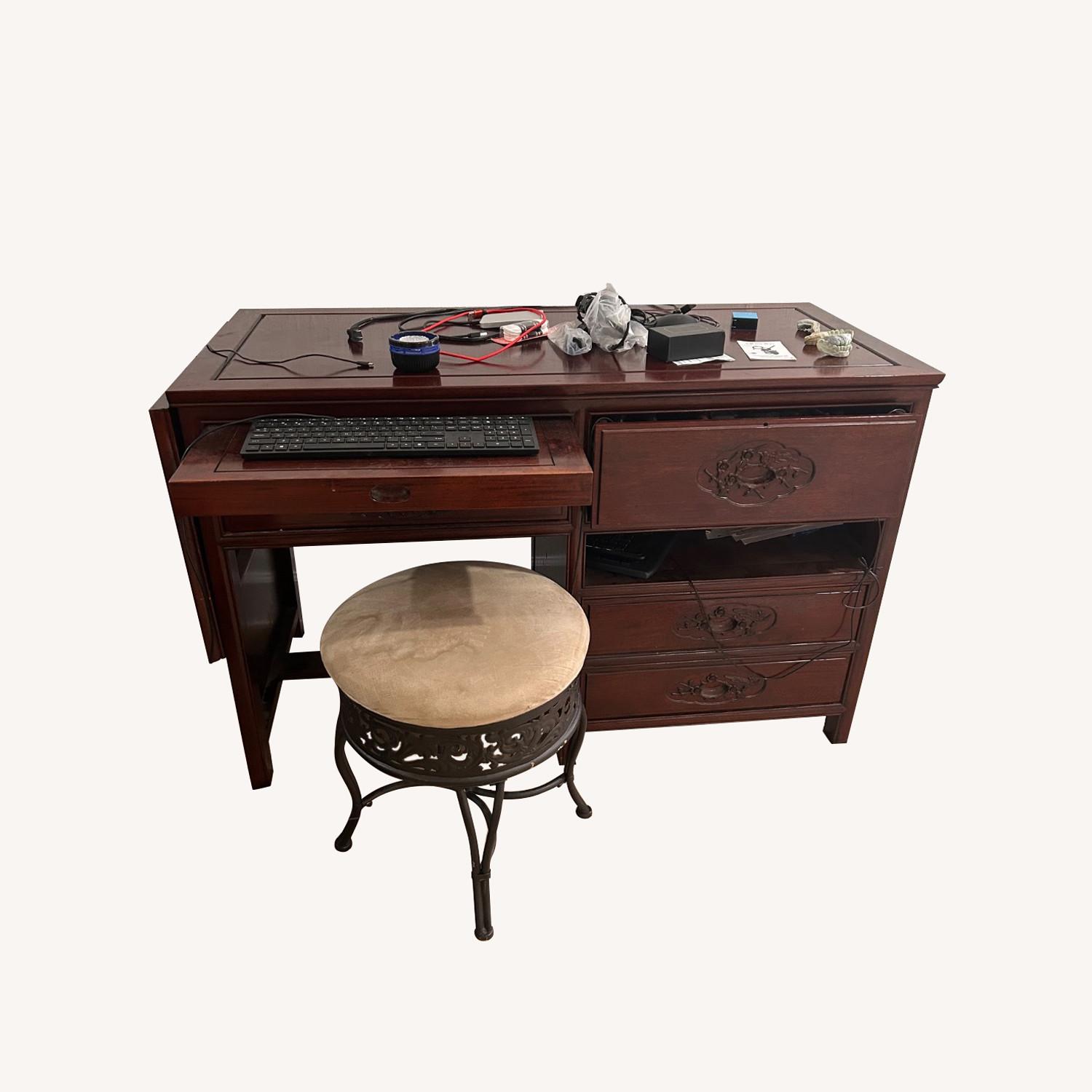 Dark Brown Desk - image-0