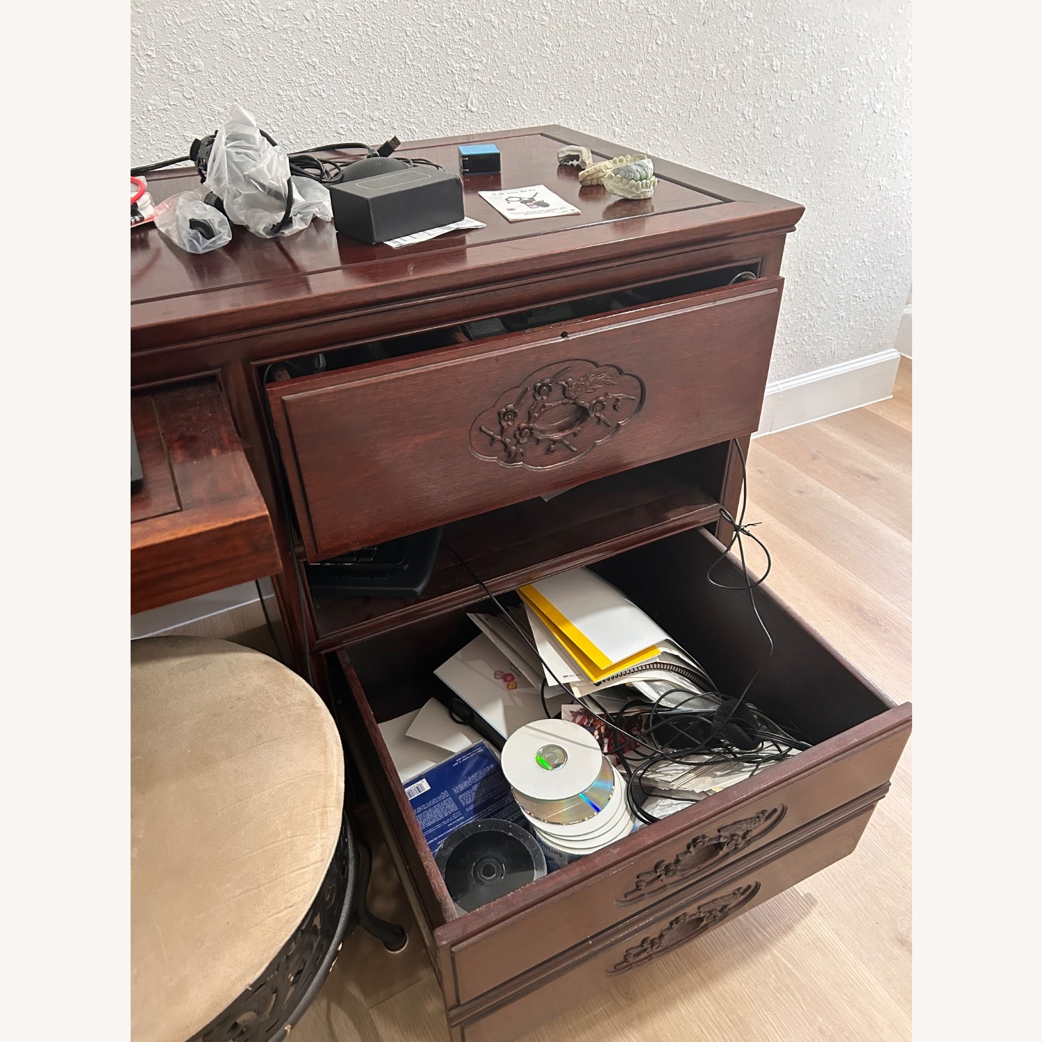 Dark Brown Desk - image-3