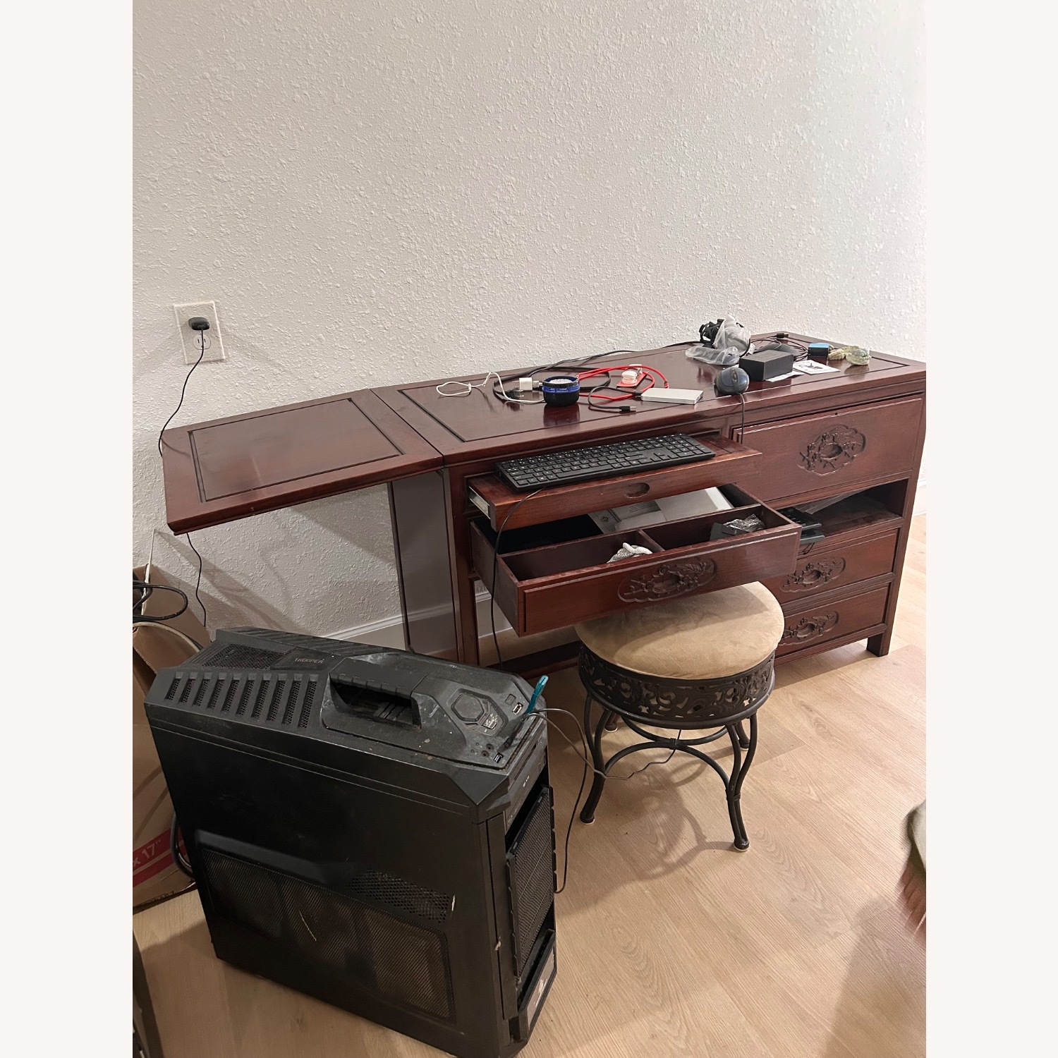 Dark Brown Desk - image-4