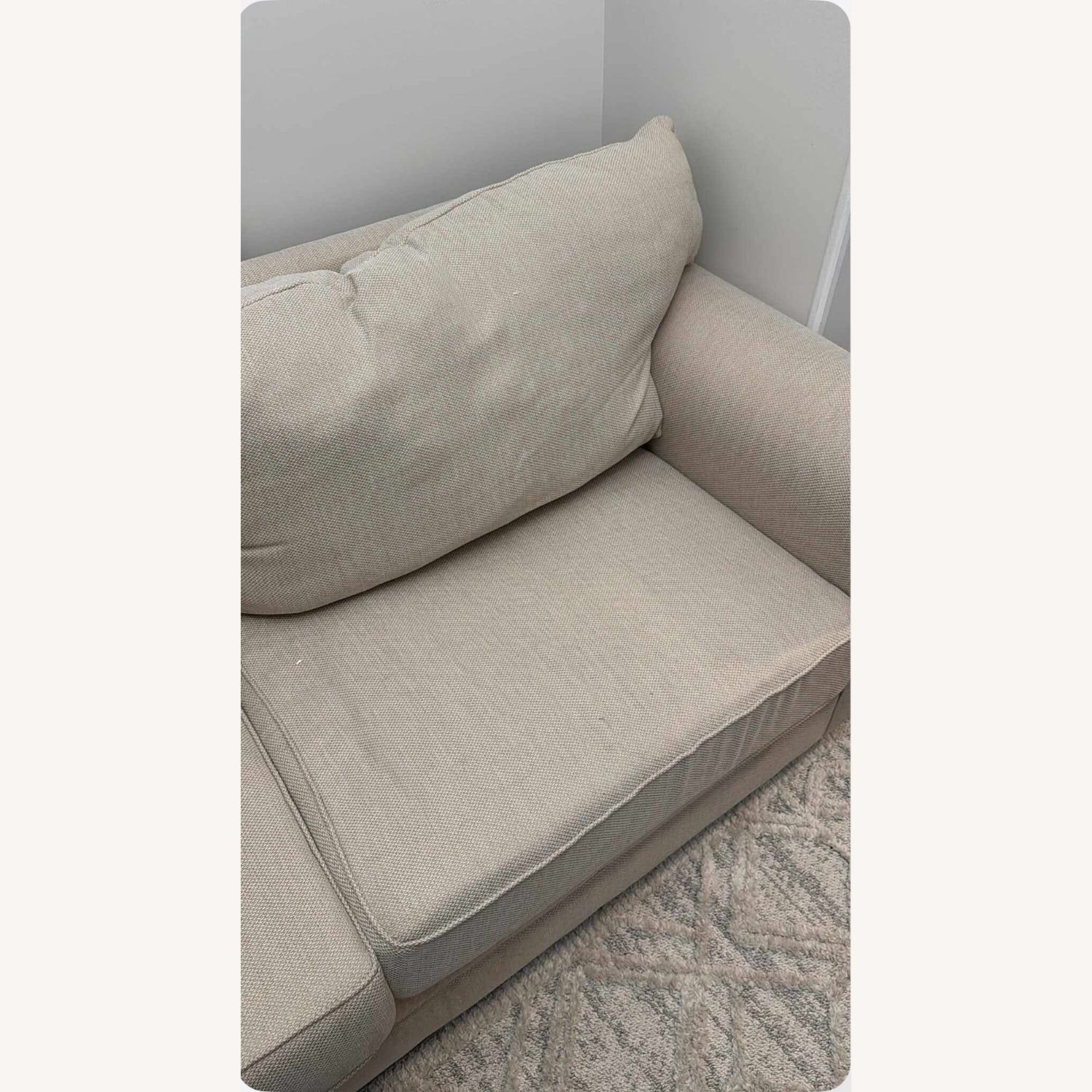 Laurel Beige 90'' Sleeper Sofa with Queen Gel Mattress - image-2