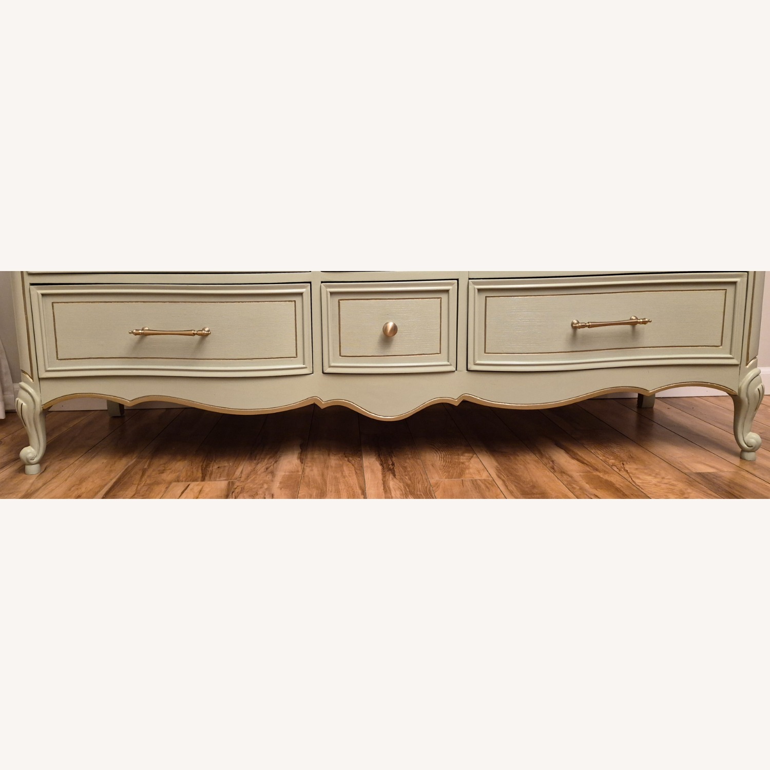 Vintage Dixie 9-Drawer Dresser in Sage Green - image-3