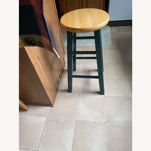 Used Green Wood Stools for sale on AptDeco
