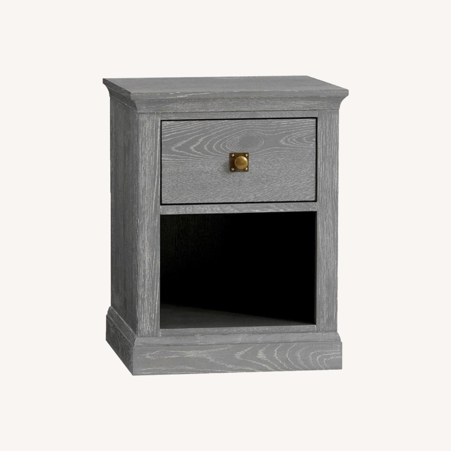 Pottery Barn Kids Dark Gray Wood Nightstands - image-0